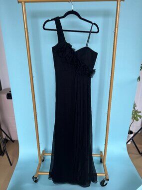 max and cleo black one shoulder dress Max & Cleo Dress - Jennifer Tulle One Shoulder